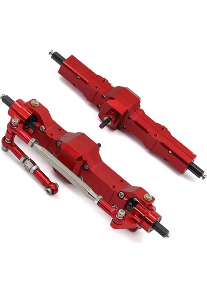 Rc Araba Metal Ön ve Arka Aks Montaj Kiti Wpl C14 C24 B14 B24 B16 B36 Jjrc Feiyu Rc Araba Güncelleme Parçaları Kırmızı (Yurt Dışından)
