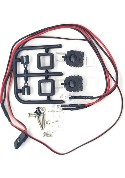 1set Rc Araba Tavan Lambası Bagaj Rafı LED Spot Işığı Kiti SCX24 1/24 1/12 1/16 Rc Araba Aksesuarları Kare (Yurt Dışından)