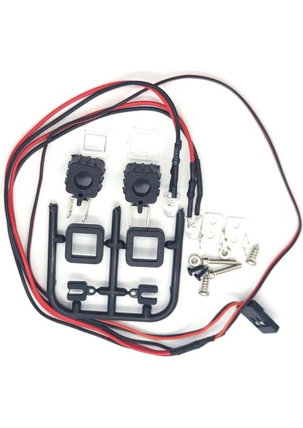1set Rc Araba Tavan Lambası Bagaj Rafı LED Spot Işığı Kiti SCX24 1/24 1/12 1/16 Rc Araba Aksesuarları Kare (Yurt Dışından)