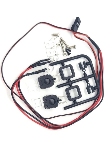 1set Rc Araba Tavan Lambası Bagaj Rafı LED Spot Işığı Kiti SCX24 1/24 1/12 1/16 Rc Araba Aksesuarları Kare (Yurt Dışından)