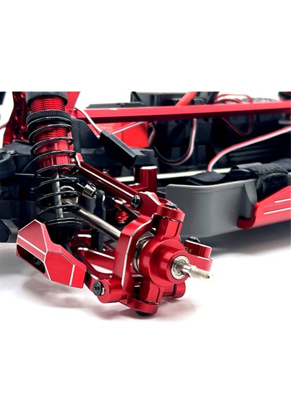 Rc Araba Yükseltme Ön Direksiyon Kupası Seti Mjx 1/10 10208 Monster Rc Araba Yükseltme Parçaları Kırmızı (Yurt Dışından)