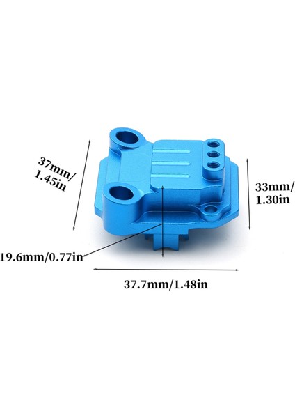 Rc Araba Yükseltme Şanzıman Kapağı Tamiya TA01 TA02 DF0L Top Force Manta Ray Rc Araba Yükseltme Aksesuarları Mavi (Yurt Dışından)