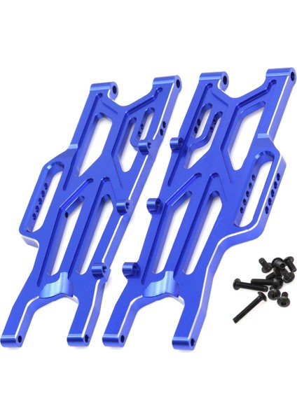 Metal Arka Süspansiyon Kolları Salıncak Kolu ARA330710 Arrma 1/10 Kraton 4x4 4s V2 Blx Rc Araba Yükseltme Parçaları Mavi (Yurt Dışından)