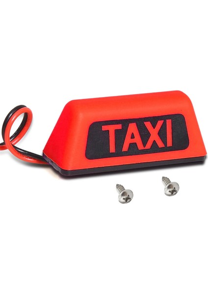 Taxı Araba Tavan Lambası Evrensel Rc Araba 1/10 Rv 1/8 Tırmanma Aracı Arazi Aracı Dıy Retrofit Rc Araba R160 Kırmızı (Yurt Dışından) modelleri