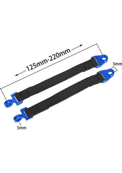 Traxxas 1/7 UDR-85076-4 Rc Araba Güncelleme Parçaları Mavi 2 Adet Rc Araba Arka Şok Sınırlama Kayışı (Yurt Dışından)