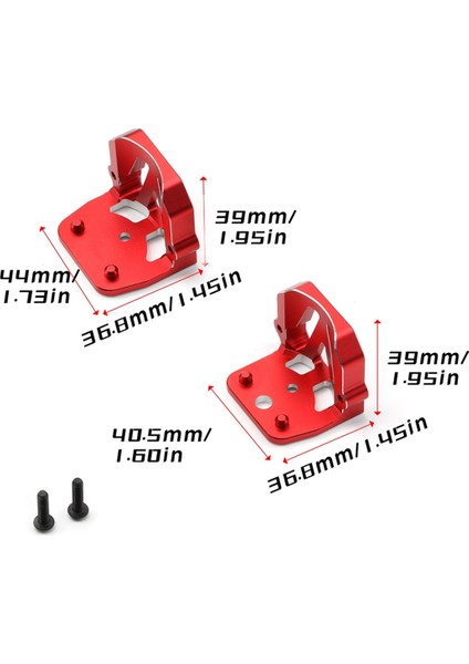 Traxxas X-Maxx Xrt 7760-GRN Metal Motor Sabit Koltuk Motor Montaj Braketi Rc Araba Yükseltme Parçaları Kırmızı (Yurt Dışından) modelleri