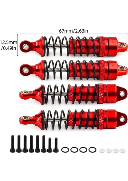 Rc Araba Yükseltme Ön Arka Amortisörler Amortisör Sönümleyici Kiti Traxxas 1/18 Latrax 7665 D90 Rc Araba Yükseltme Aksesuarları (Yurt Dışından) fiyatları