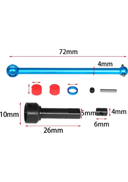 Rc Araba Yükseltme Cvd Merkez Şaft Seti 22052 W190 Tamiya XV02 Rc Araba Yükseltme Parçaları (Yurt Dışından)