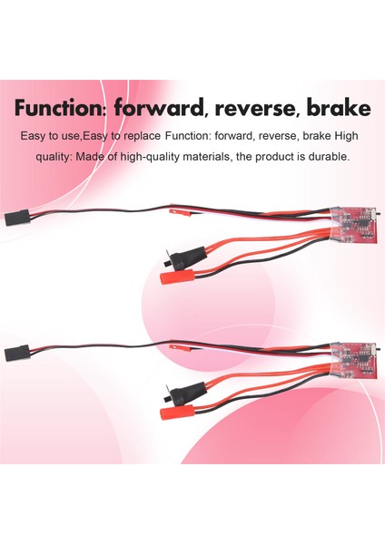 2 Adet Rc Araba 30A Esc Ileri Geri Fırça Fren Çift Yönlü Esc Motor Hız Kontrol Cihazı 1/16 1/18 1/24 Araba Tekne Tankı (Yurt Dışından)
