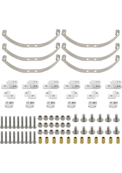 Set Yaprak Yaylı Sönümleme Süspansiyon Aksesuarları 1/16 Mn Wpl Model Araba B36 B16 Jjrc Q60 Q63 Q75 Feiyu Gümüş (Yurt Dışından)