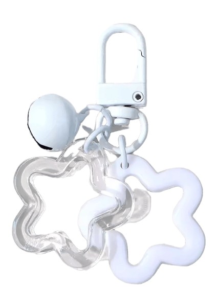 Şeker Renkli Akrilik Pentagram Anahtarlık Yıldız Çan Charms Anahtarlık Kulaklık Kılıfı Çanta Cüzdan Dekor Aksesuarları Çocuk Kız Hediyeleri (Yurt Dışından)