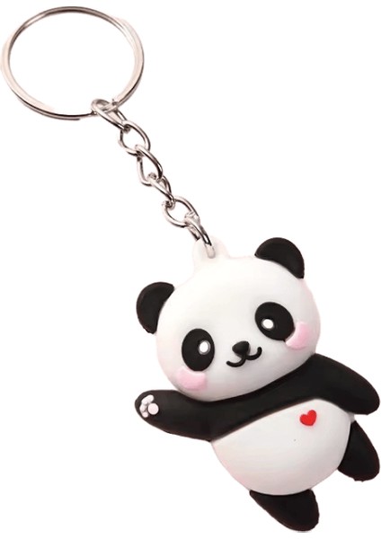 2023NOVELTIES Sevimli Karikatür Çift Panda Anahtarlık Kolye Araba Çantası Anahtar Zincirleri Kadınlar Için Takı Hediye Renk: Açık Pembe / Boyut: 5cm (Yurt Dışından)