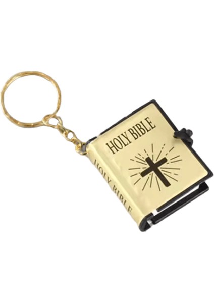 Moda Kutsal Incil Anahtarlık Mini Hıristiyan Ingilizce Kitap Anahtarlık Hediye Için (Yurt Dışından)