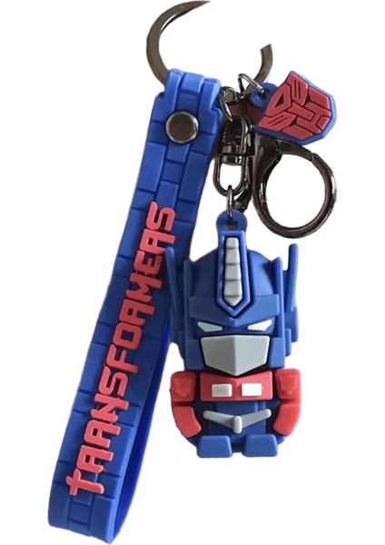 Transformers Anahtarlık Karikatür Sıcak Film Araba Anahtarlık Serin Çocuk Çanta Kolye Anahtarlık Çocuk Erkek Hediyelerrenk:mavi (Yurt Dışından)