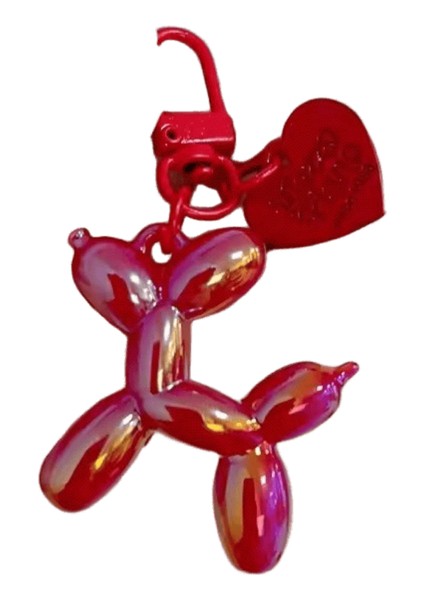 Dıy Şeker Renk Tatlı Reçine Balon Köpek Anahtarlık Kadınlar Için Kızlar Hayvan Şekilli Telefon Zinciri Anahtar Toka Aksesuarları Çanta Kolye (Yurt Dışından)