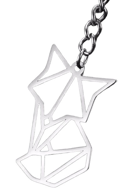 Cooltıme Kurt Anahtarlık Tilki Kaplan Ayı Hayvan Kolye Unicorn Tavşan Paslanmaz Çelik Anahtarlık Erkekler Araba Anahtarlık Takı Hediye 2025RENK:TILKI/BOYUT:ZINCIRLI (Yurt Dışından)