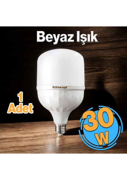 Tasarruflu Torch Ampul 30 W LED Lamba Beyaz E27 Duy 25.000 Saat Uzun Ömürlü 220 Volt Elektrik 1 Adet