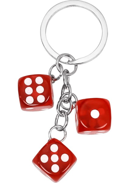 Şanslı Zar Anahtarlık Harajuku Siyah Beyaz Ayı Hilal Anahtarlık Kadınlar Erkekler Sırt Çantası Kolye Takı Moda Aksesuarları Hediye Renk:yeşil (Yurt Dışından)