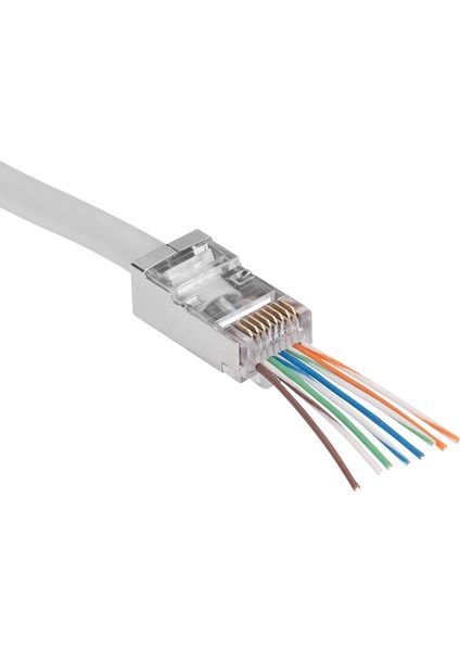 SL-830W Yeni Nesil Pense+50 Adet Yeni Nesil Metal Cat6 Jak 8P8C/RJ-45, 6P4C/RJ11