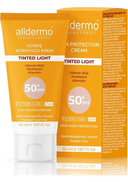 Güneş Koruyucu Ton Eşitleyici Krem Tinded Pink Spf50+ 50ml