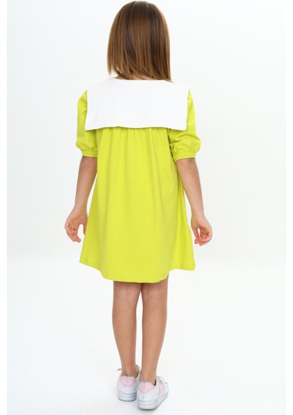 Kız Çocuk Yaka Detaylı Elbise fırsatları