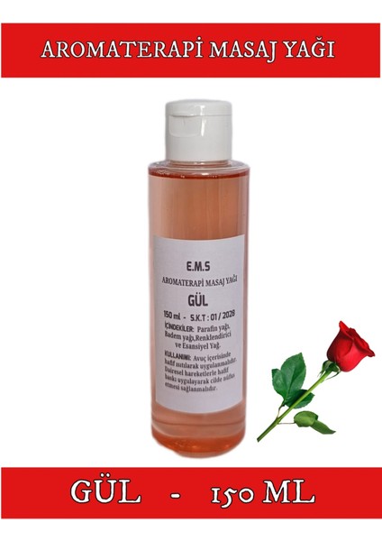 Gül Masaj Yağı 150 ml Gül Esansı