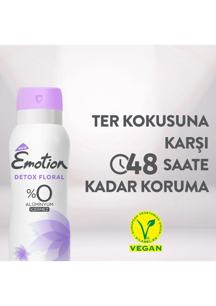 Detox Floral Kadın Deodorant 6X150ML