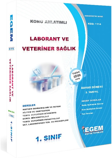 1. Sınıf Laborant Konu Anlatımlı Soru Bankası Bahar Dönemi (2. Yarıyıl)