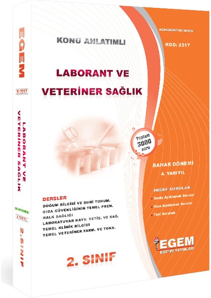 2. Sınıf Laborant Konu Anlatımlı Soru Bankası Bahar Dönemi (4. Yarıyıl)