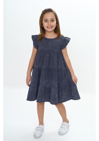 Kız Çocuk Yıkamalı Elbise