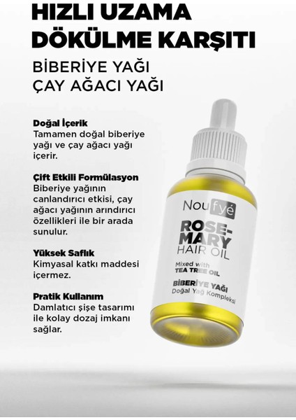 Biberiye Yağı Kompleksi Çay Ağacı Yağı 30 ml