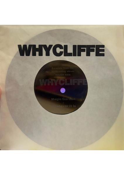 Whycliffe – Magic Garden 1991 Baskı Hıphop 7" Flexı-Dısc Flexı Plak 33RPM