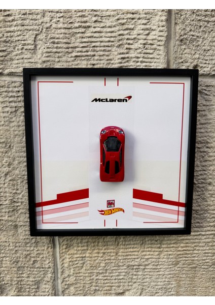 Çerçeveli 20 x 20 Ebatlı Model Araç Mclaren 90