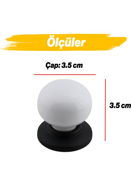 10 Adet Tere Porselen Mat Siyah Beyaz Düğme Mobilya Mutfak Çekmece Dolap Dolabı Kulbu Kulpları fiyatları