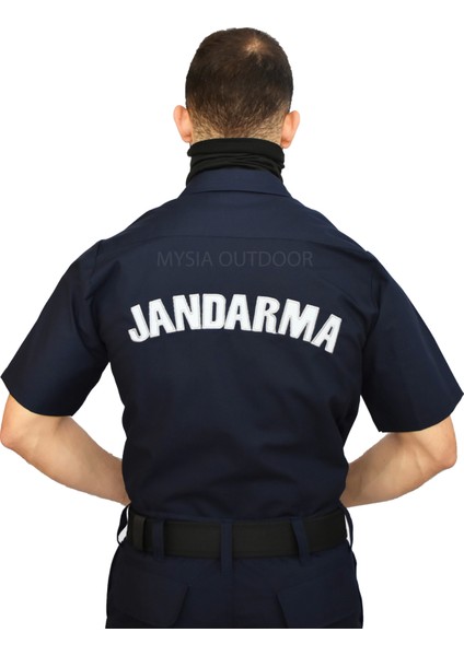 Jandarma Asayiş Kısa Kol Lacivert Yazlık Gömlek