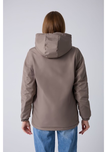 Kadın Vizon Içi Kürklü Su ve Rüzgar Geçirmez Kapüşonlu Kışlık Mont & Kaban & Parka ML-FMM-100-K fırsatları