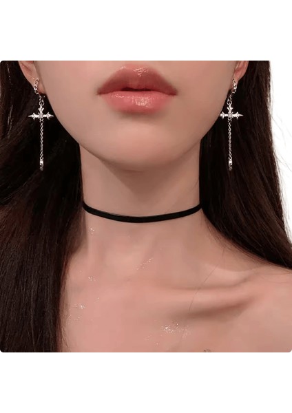 Lüks Kristal Çiçek Püskül Damla Küpe Kadınlar Için Parlak Zirkon Opal Uzun Dangle Küpe Kızlar Parti Düğün Takı Hediye Metal RENK:ER22Y1045 (Yurt Dışından)
