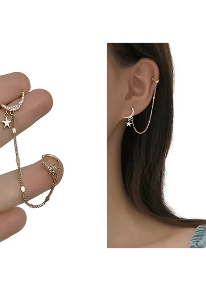 Lüks Kristal Çiçek Püskül Damla Küpe Kadınlar Için Parlak Zirkon Opal Uzun Dangle Küpe Kızlar Parti Düğün Takı Hediye Metal RENK:ER22Y1808 (Yurt Dışından)
