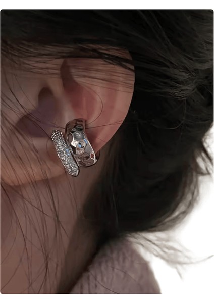 Lüks Kristal Çiçek Püskül Damla Küpe Kadınlar Için Parlak Zirkon Opal Uzun Dangle Küpe Kızlar Parti Düğün Takı Hediye Metal RENK:ER22Y1870 (Yurt Dışından)