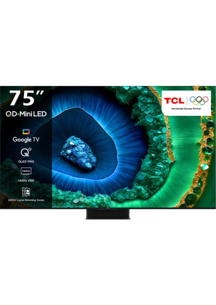 75C855GTV 75'' 189 Ekran Uydu Alıcılı 4K Ultra HD Smart Google QLED TV