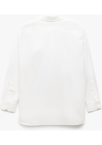 Pamuklu Uzun Kollu Klasik Yaka Poplin Gömlek fiyatları