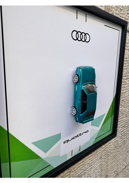 Çerçeveli 20 x 20 Ebatlı Model Araç Audı Quattro fiyatları