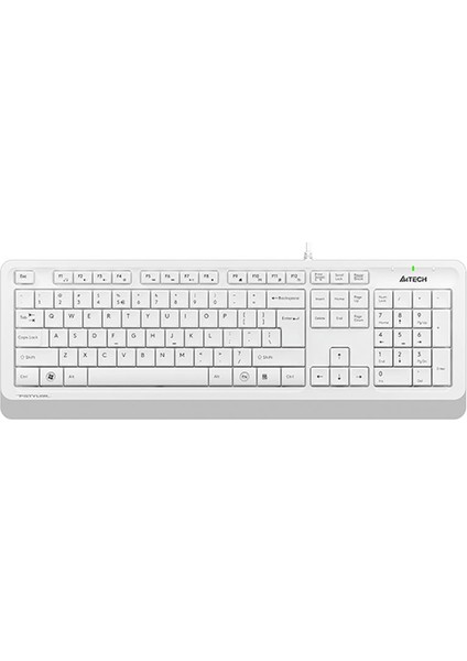 FK10 USB Kablolu Multimedia Klavye Beyaz