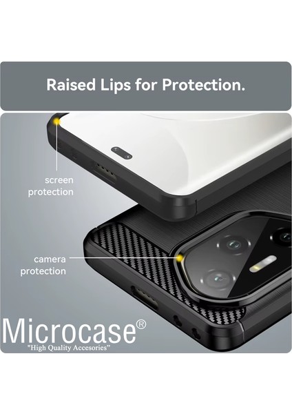 Honor 300 ile Uyumlu Brushed Carbon Fiber Silikon Kılıf - Siyah AL3332 fiyatları