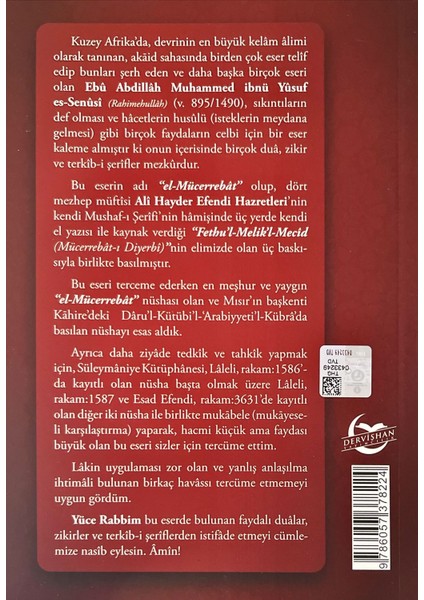 Mücerrebatı Senusi Tercümesi