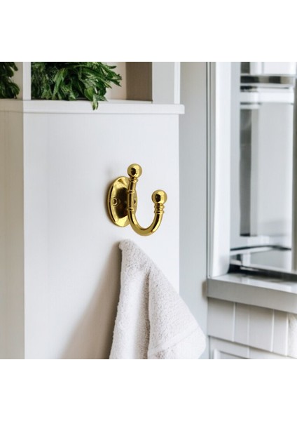 Misket Askı Gold Altın Vestiyer Dolap Askılık Askılığı Duvar Banyo Mutfak Elbise Çanta Askısı