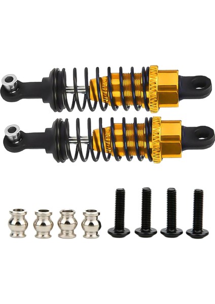Wltoys A959 A969 Için 2x Rc Araç Şok Damper 1/18 Yedek Altın (Yurt Dışından)