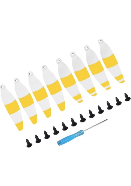 8x Mini Rc Quadcopters Sarı Için 8x Hıı Bırakma Fiber Pervaneler (Yurt Dışından)