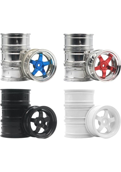 4x Rc Araç Tekerlek 12MM Tekerlek Eksenel Rc Yedek Parçalar (Yurt Dışından)
