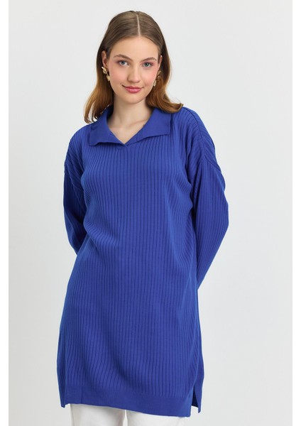 5410 Polo Yaka Tunik Saks fiyatları